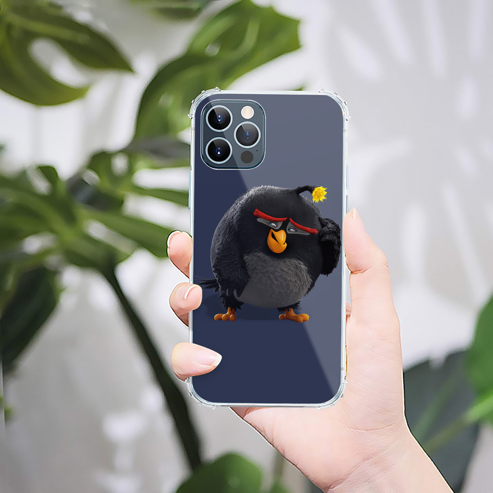 （画像用） Angry Birds アングリーバード 【iPhone 12シリーズ対応】透明スマホケース（クリアソフトケース）